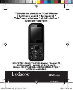 Manual Lexibook GSM20 Mobile Phone