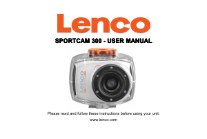 Bedienungsanleitung Lenco Sportcam 300 Action-cam