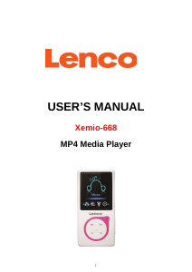 Bruksanvisning Lenco XEMIO-668 Mp3 spelare