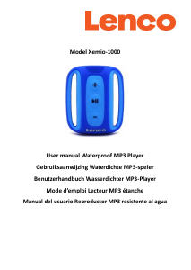 Bedienungsanleitung Lenco XEMIO-1000 Mp3 player