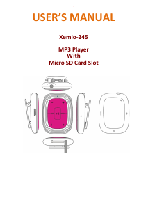Bruksanvisning Lenco XEMIO-245 Mp3 spelare