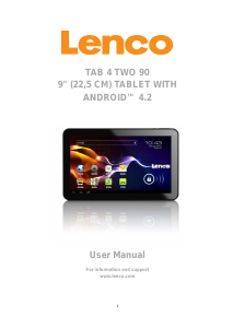 Bruksanvisning Lenco TAB 4 TWO 90 Tablet