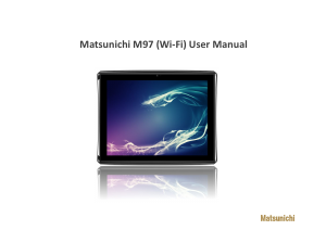 Manual Matsunichi M97 Tablet