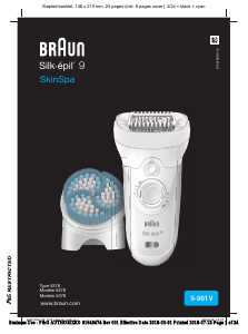 Handleiding Braun 9-961V Silk-epil 9 SkinSpa Epilator