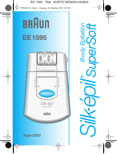 Handleiding Braun EE 1595 Silk-epil SuperSoft Epilator