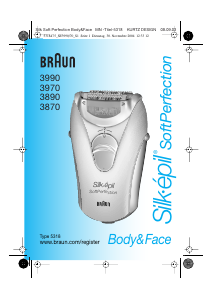 Kullanım kılavuzu Braun 3970 Silk-epil SoftPerfection Epilatör
