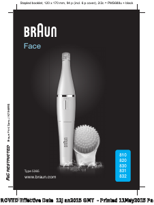 Kullanım kılavuzu Braun 810 Face Epilatör
