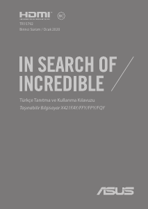 Kullanım kılavuzu Asus S333 VivoBook S13 Dizüstü bilgisayar