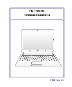 Mode d’emploi Asus UL30Vt Ordinateur portable