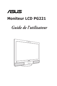 Mode d’emploi Asus PG221 Moniteur LCD
