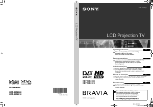 Manual Sony KDF-50E2010 Televisor