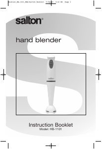 Manual Salton HB-1101 Hand Blender