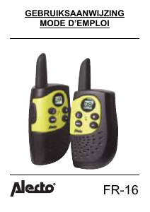 Mode d’emploi Alecto FR-16 Talkie-walkie
