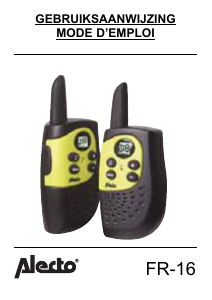 Handleiding Alecto FR-16 Walkie-talkie