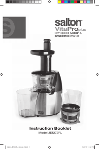Bruksanvisning Salton JE-1372PL VitaPro Plus Juicepress