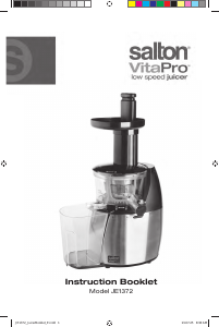Bruksanvisning Salton JE-1372 VitaPro Juicepress