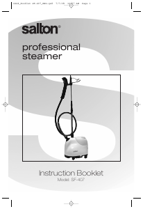 Bruksanvisning Salton SF-407 Handhållen steamer