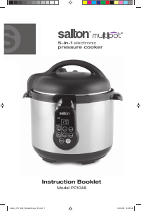 Bruksanvisning Salton PC1048 Multipot Tryckkokare