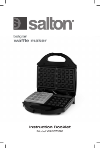 Bruksanvisning Salton WM-1075BK Våffeljärn