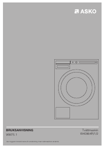 Bruksanvisning Asko W40964R.W/2 Tvättmaskin