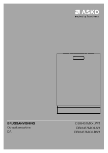Brugsanvisning Asko DBI8457MXXLS/1 Opvaskemaskine