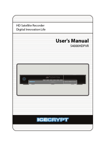 Bruksanvisning Icecrypt S4000DHPVR Digitalmottagare