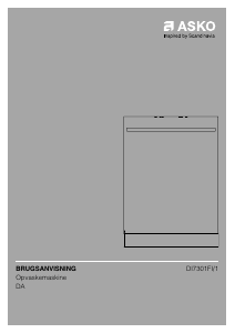 Brugsanvisning Asko DI7301FI/1 Opvaskemaskine