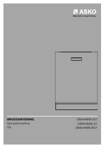 Brugsanvisning Asko DBI644MIB.W/1 Opvaskemaskine