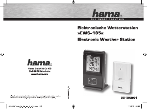 Handleiding Hama EWS-185 Weerstation