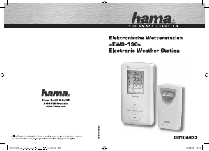 Návod Hama EWS-190 Meteostanica