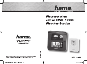 Manuale Hama EWS-1200 Stazione meteorologica