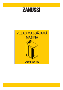 Rokasgrāmata Zanussi ZWT 5105 Veļas mašīna