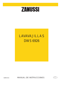Manual de uso Zanussi DW 6926 Lavavajillas