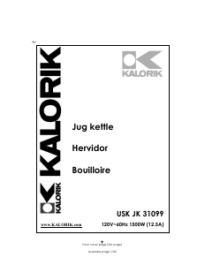 Manual Kalorik JK-31099 Kettle