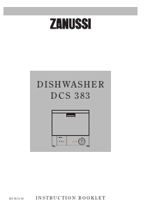 Manual Zanussi DCS383 Dishwasher