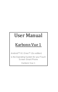 Bruksanvisning Karbonn Vue 1 Mobiltelefon