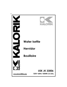 Manual Kalorik JK-33006 Kettle