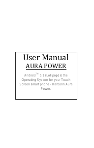 Bruksanvisning Karbonn Aura Power Mobiltelefon