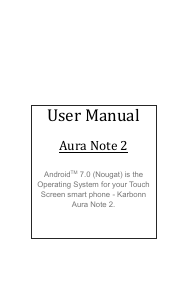 Bruksanvisning Karbonn Aura Note 2 Mobiltelefon