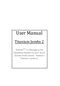 Bruksanvisning Karbonn Titanium Jumbo 2 Mobiltelefon
