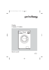 Manuál Privileg F1080EU Pračka