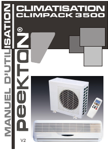 Mode d’emploi Peekton CLIMPACK 3500 Climatiseur
