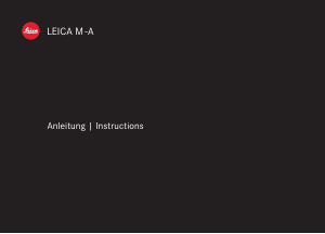 Bedienungsanleitung Leica M-A Kamera