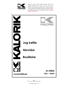 Manual Kalorik JK-39825 Kettle