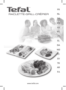 Bruksanvisning Tefal RE137812 Raclettejern