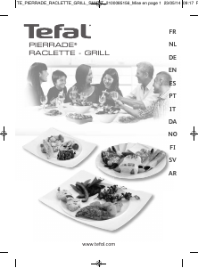 Manual Tefal PR457812 Grelhador raclette