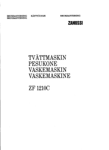 Bruksanvisning Zanussi ZF 1210C Vaskemaskin