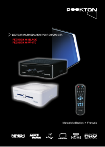Mode d’emploi Peekton PEEKBOX 40 Lecteur multimédia