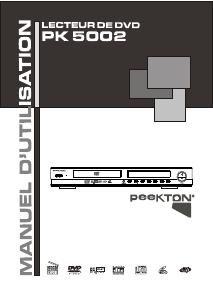 Mode d’emploi Peekton PK 5002 Lecteur DVD