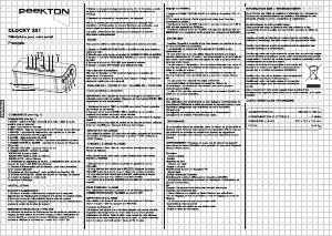 Mode d’emploi Peekton CLOCKY 251 Radio-réveil